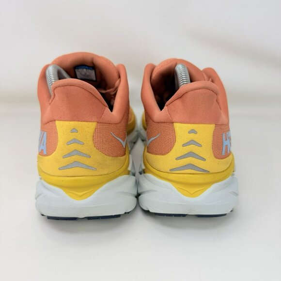 Hoka One Clifton 8  Running Shoes Orange White Women’s Size 10 B - Picture 4 of 7